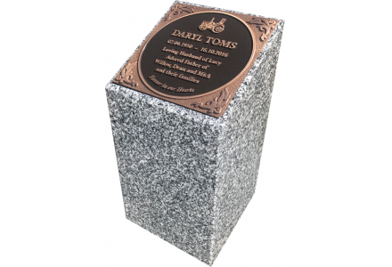 Single Ashes Pod - Harcourt Grey - 240mm Plaque