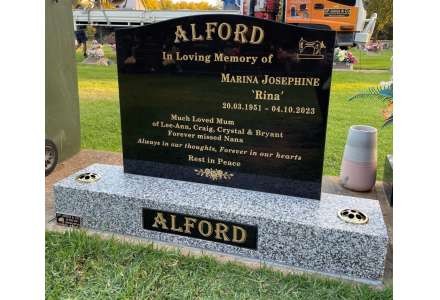 ALFORD-Base with inset name panel